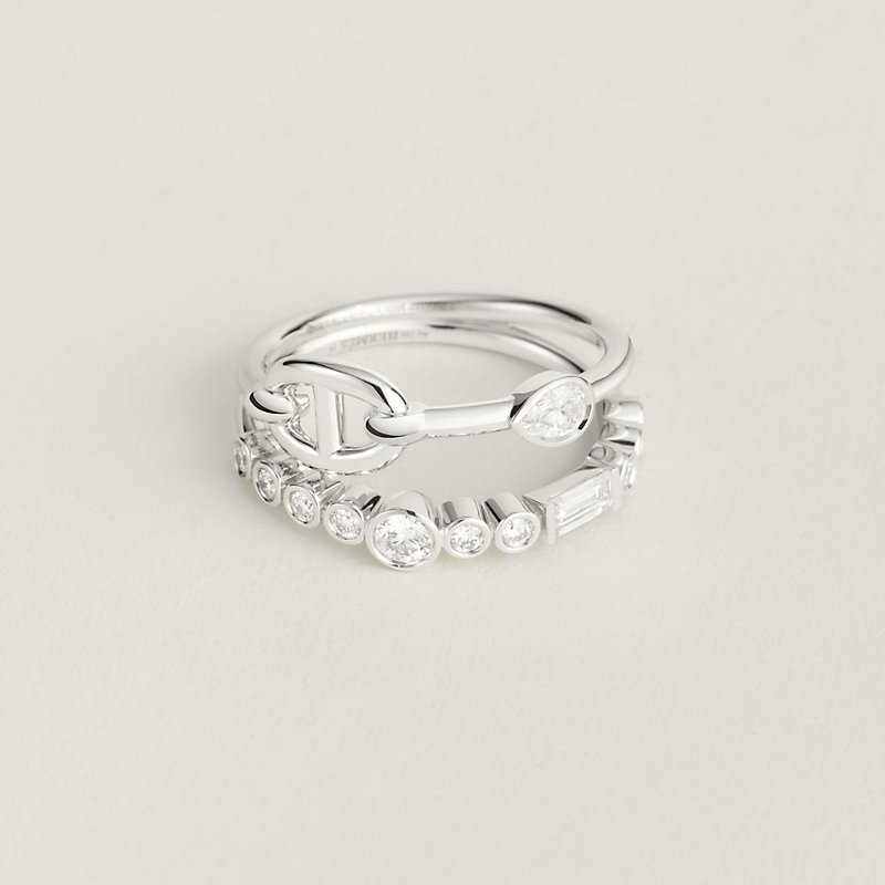 【美しい♡】HERMES Bague Chaine d'ancre Chaos Chaine d'ancre Chaos ring, small model | Hermès USA